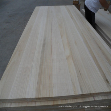 Planche de bois de FSC Paulownia pour le cadre de porte de meubles